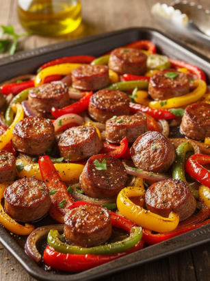 Sheet Pan Sausage and Peppers sheet pan sausage & peppers