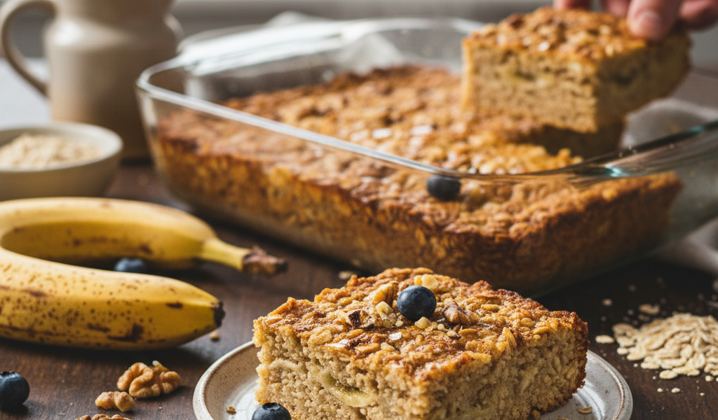 baked banana oatmeal