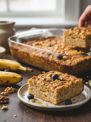 baked banana oatmeal