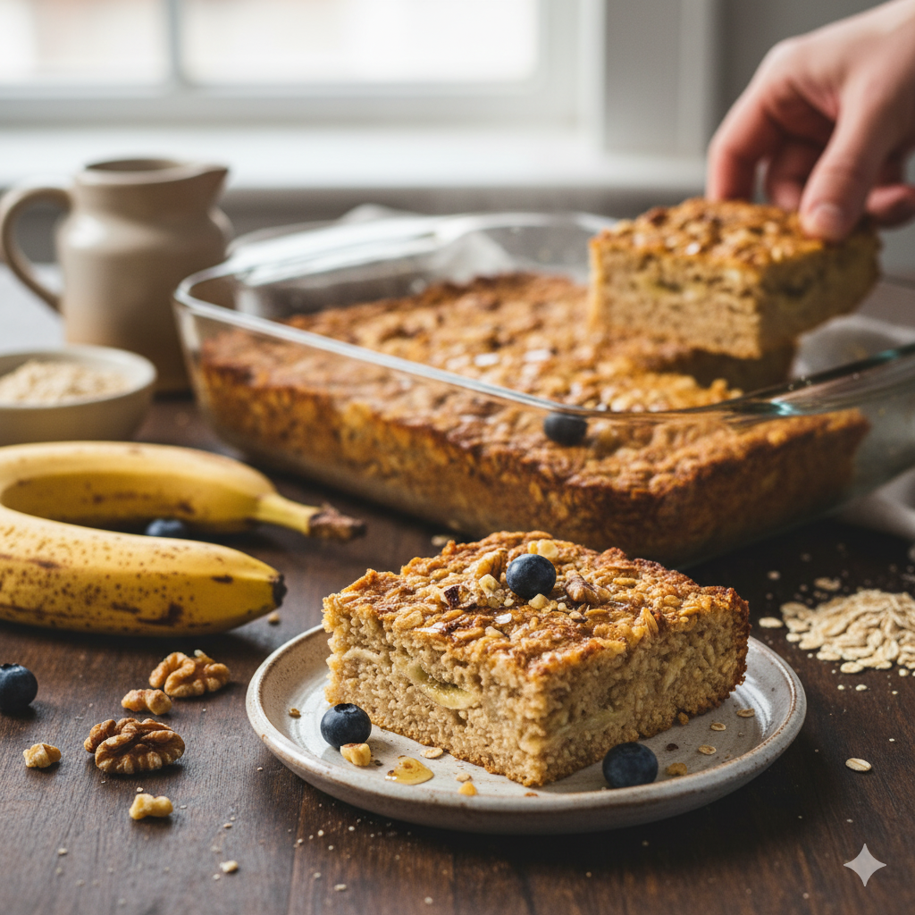 baked banana oatmeal