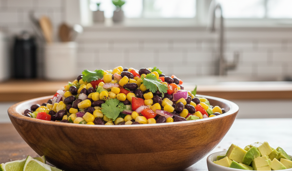 black bean & corn salsa salad