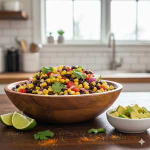 black bean & corn salsa salad