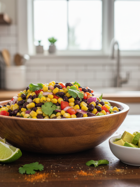 black bean & corn salsa salad