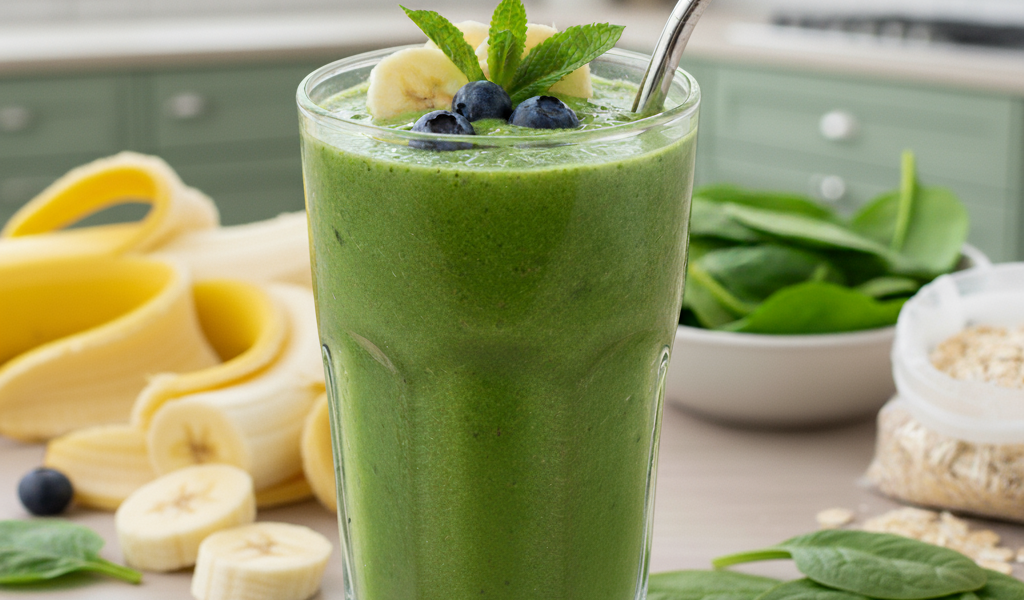Budget Banana Green Smoothie budget banana green smoothie 4