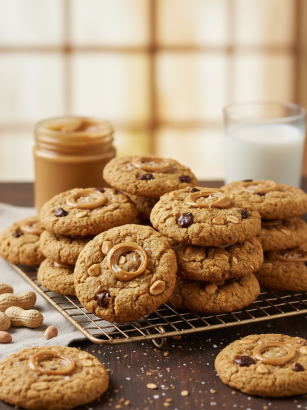 Chewy Peanut Butter Oatmeal Cookies chewy peanut butter oatmeal cookies 1