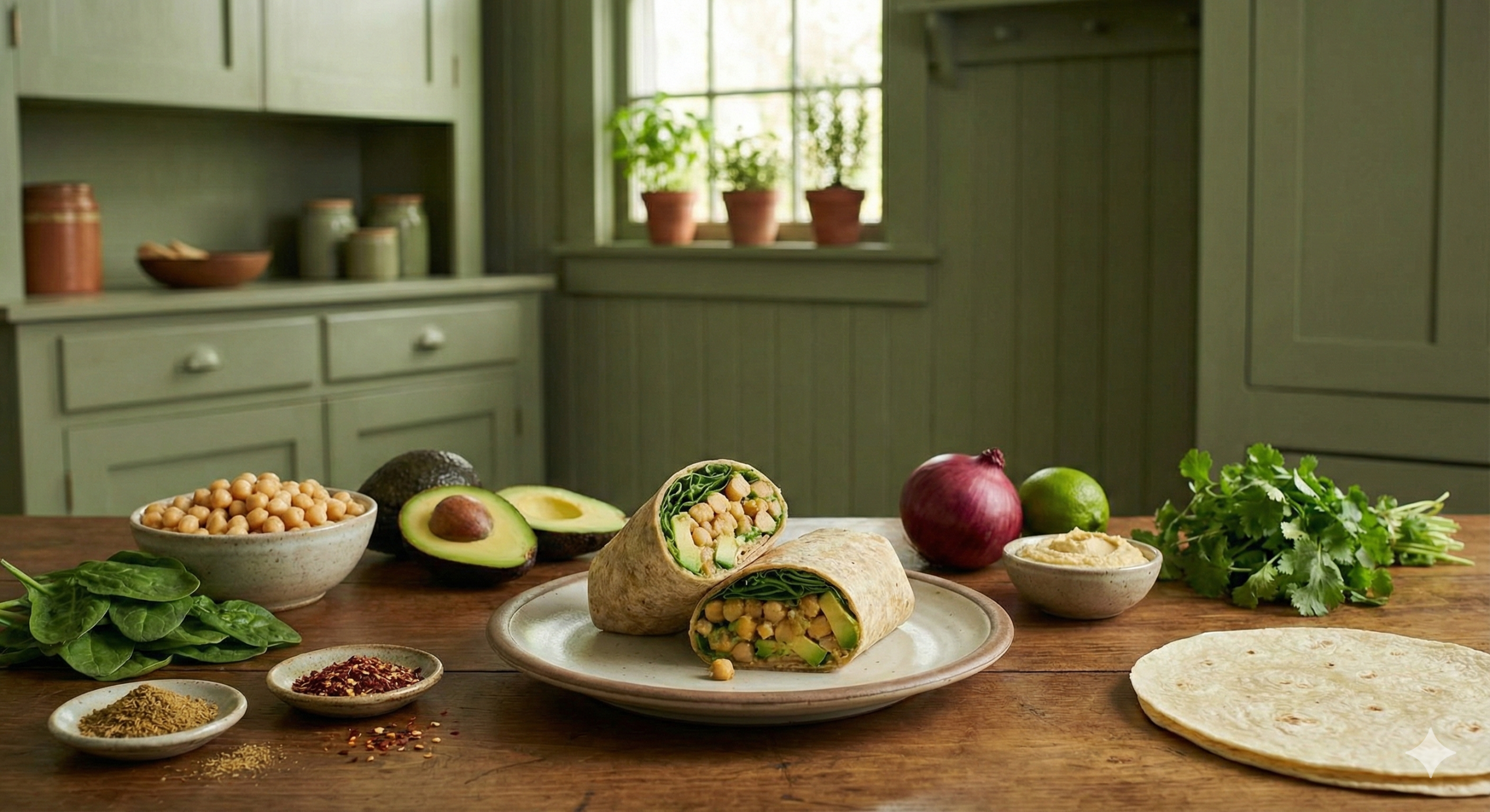 chickpea & avocado wrap 3