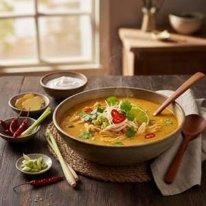 golden thai coconut soup 2