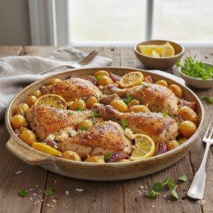 greek chicken with lemon & oregano 1