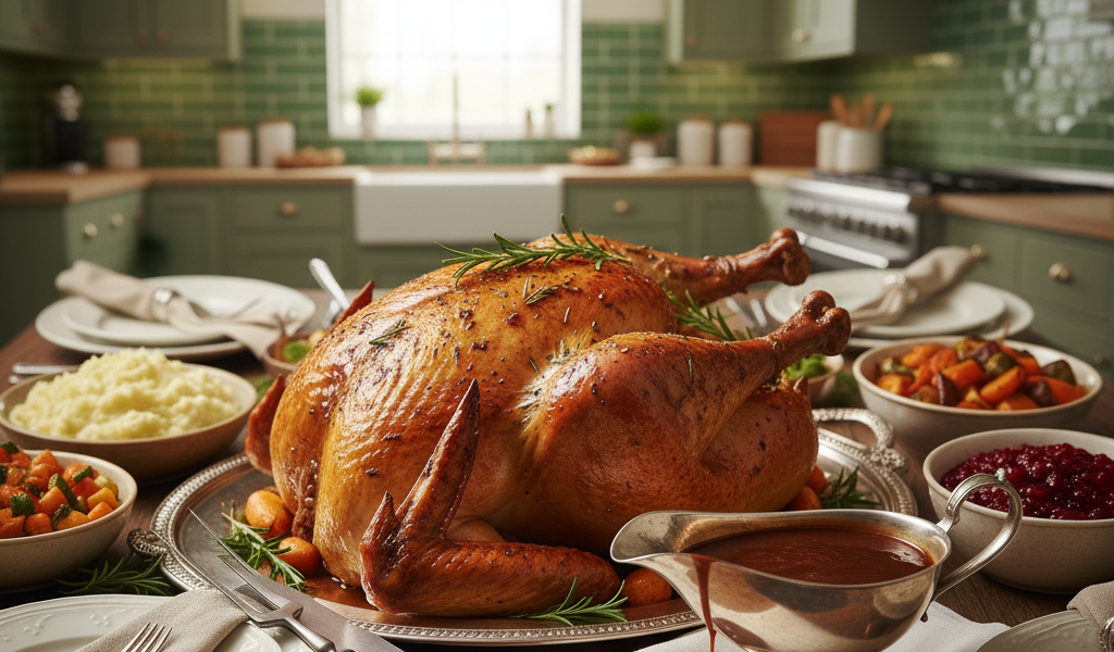 herb roasted turkey with pan gravy 2