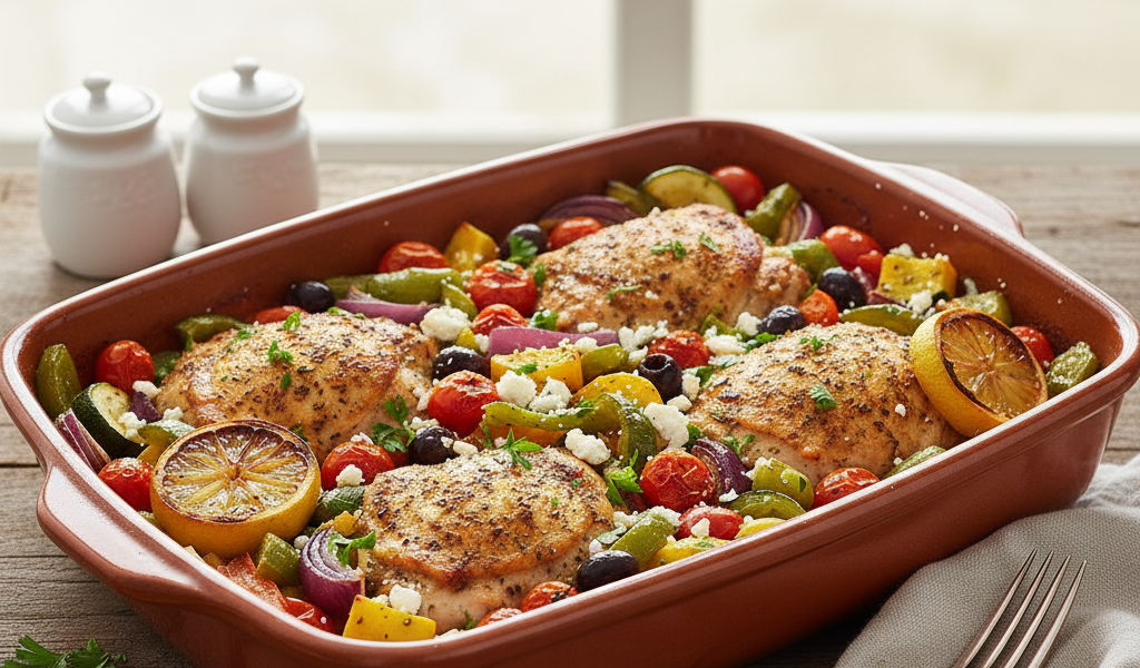 mediterranean chicken bake 1