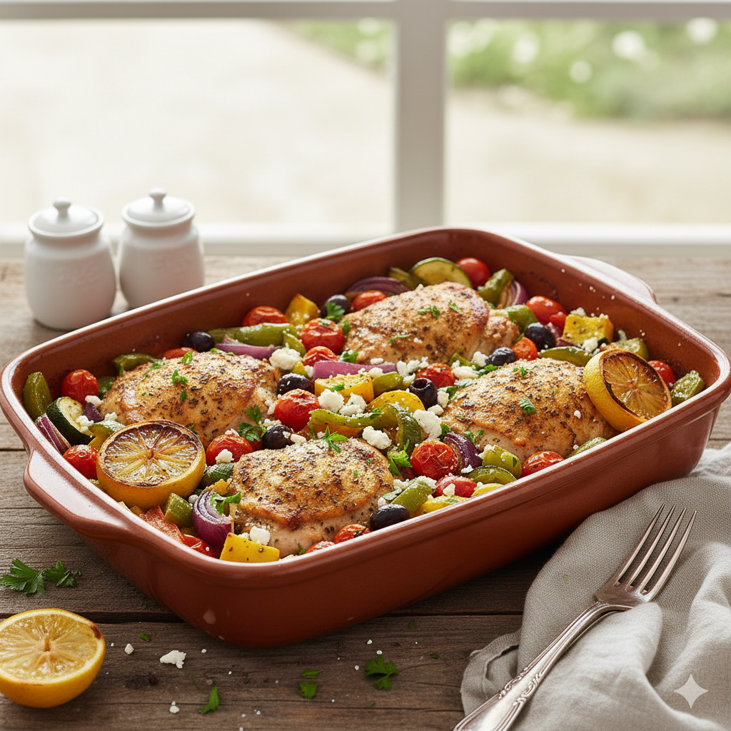 mediterranean chicken bake 1