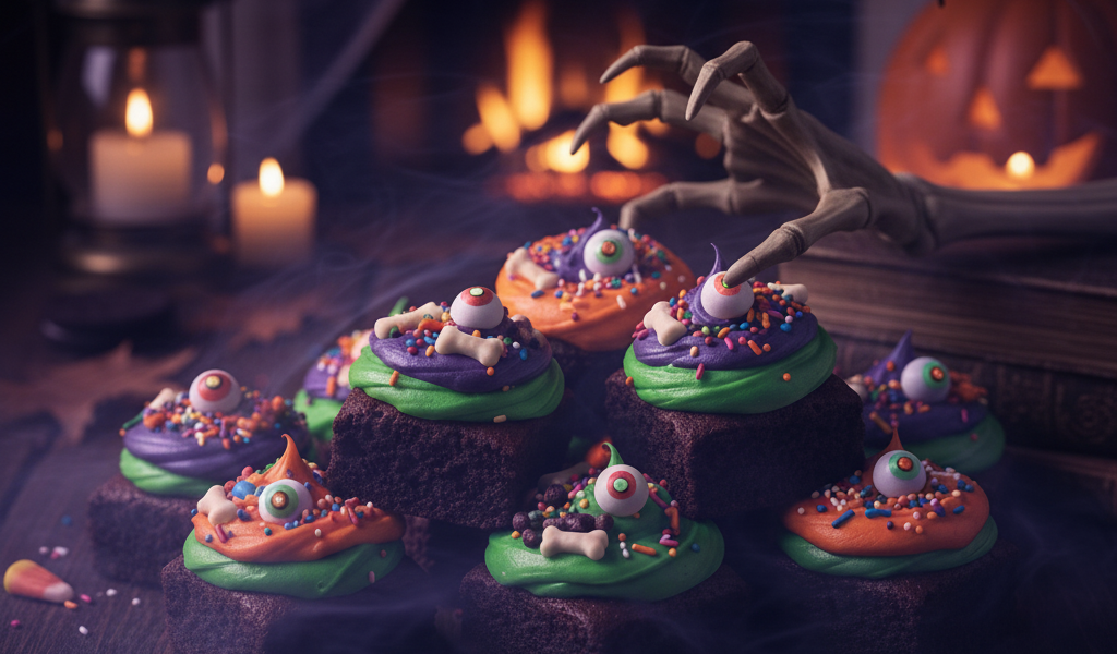 monster mash brownie bites 1