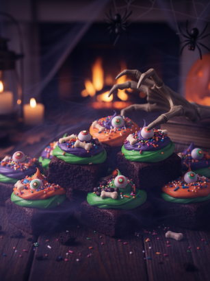 Monster Mash Brownie Bites monster mash brownie bites 1