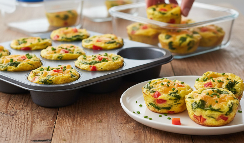 Muffin Tin Veggie & Egg Cup muffin tin veggie & egg cups