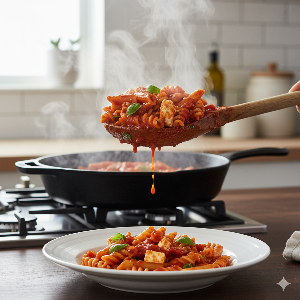 one pot creamy tomato pasta