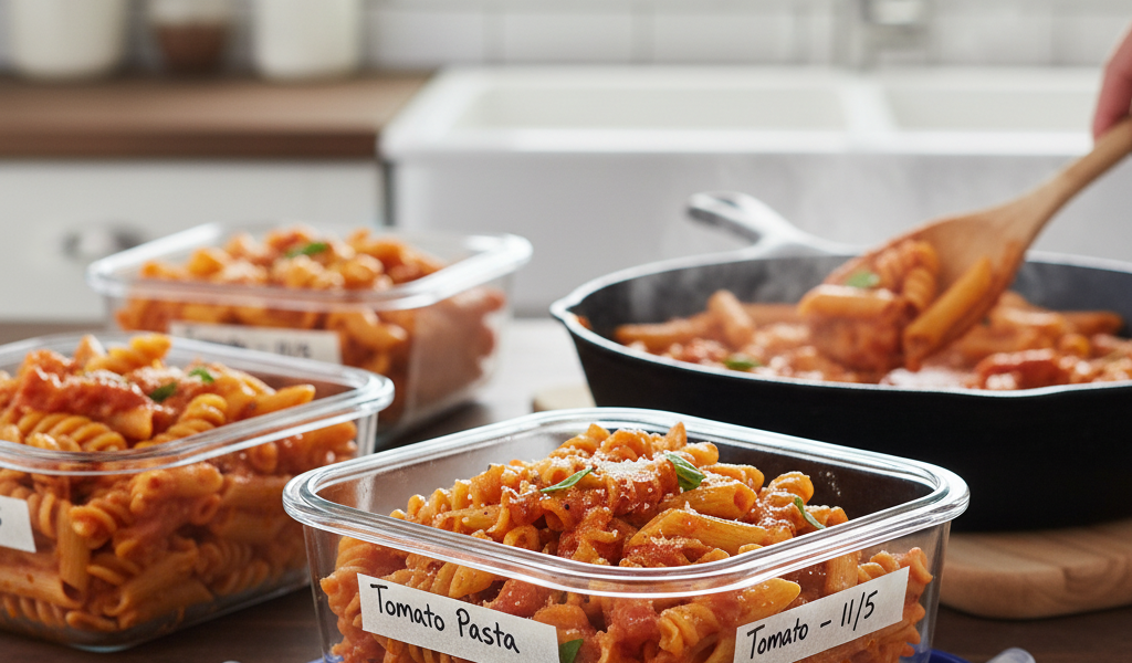 one pot creamy tomato pasta1