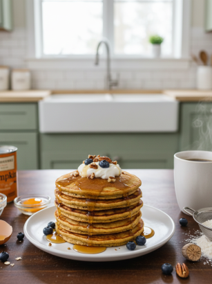 pumpkin oat pancake 1