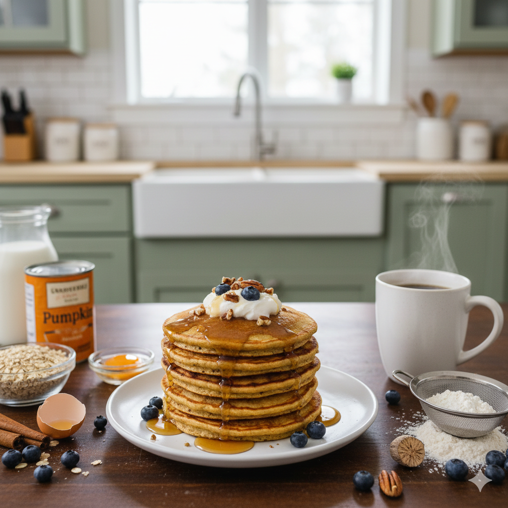 pumpkin oat pancake 1