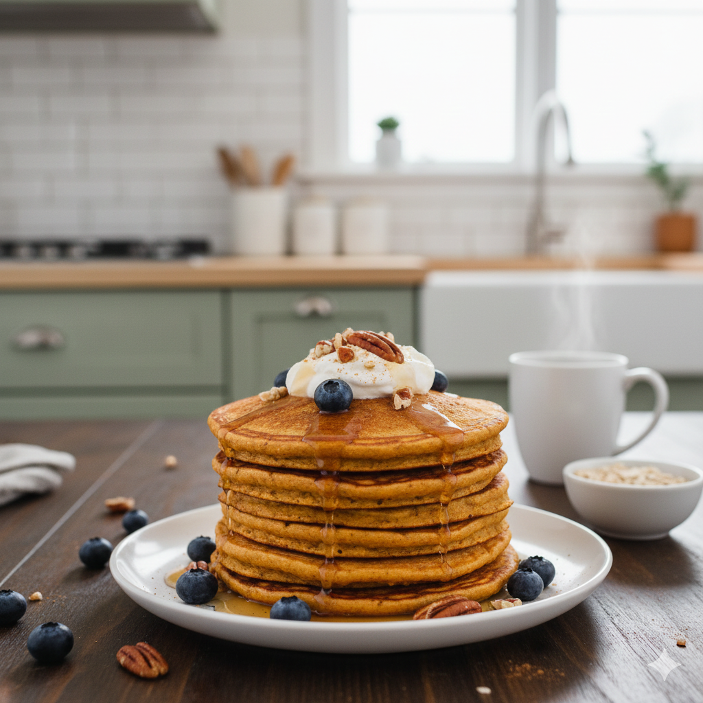 pumpkin oat pancake 2