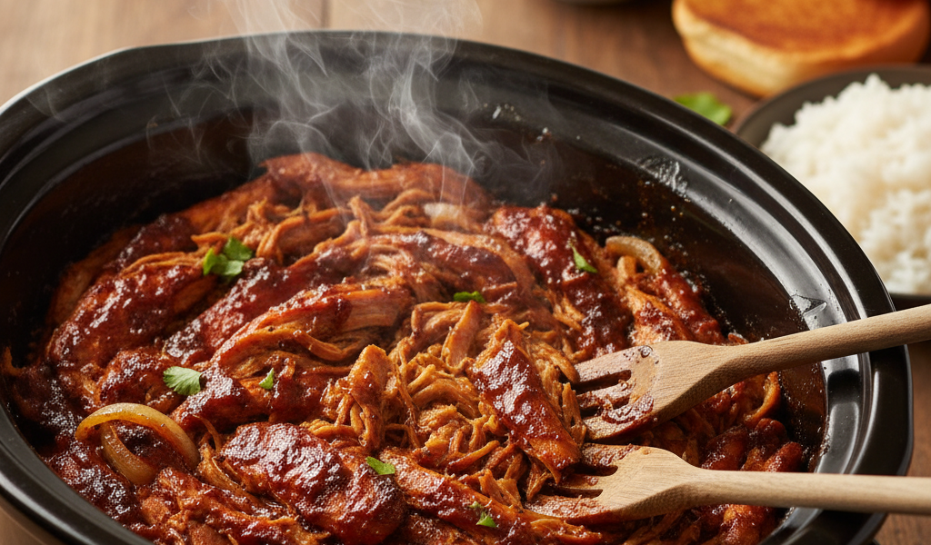 slow cooker bbq pulled chicken