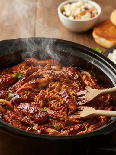 slow cooker bbq pulled chicken