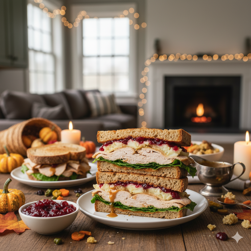 thanksgiving leftover turkey sandwiches 2