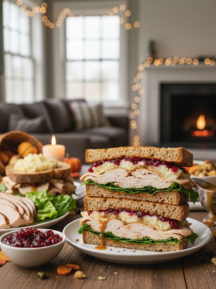 thanksgiving leftover turkey sandwiches 3