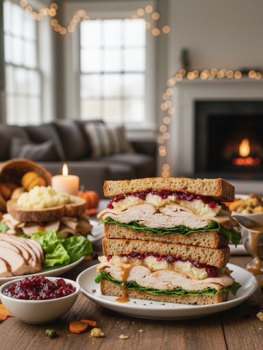 thanksgiving leftover turkey sandwiches 3