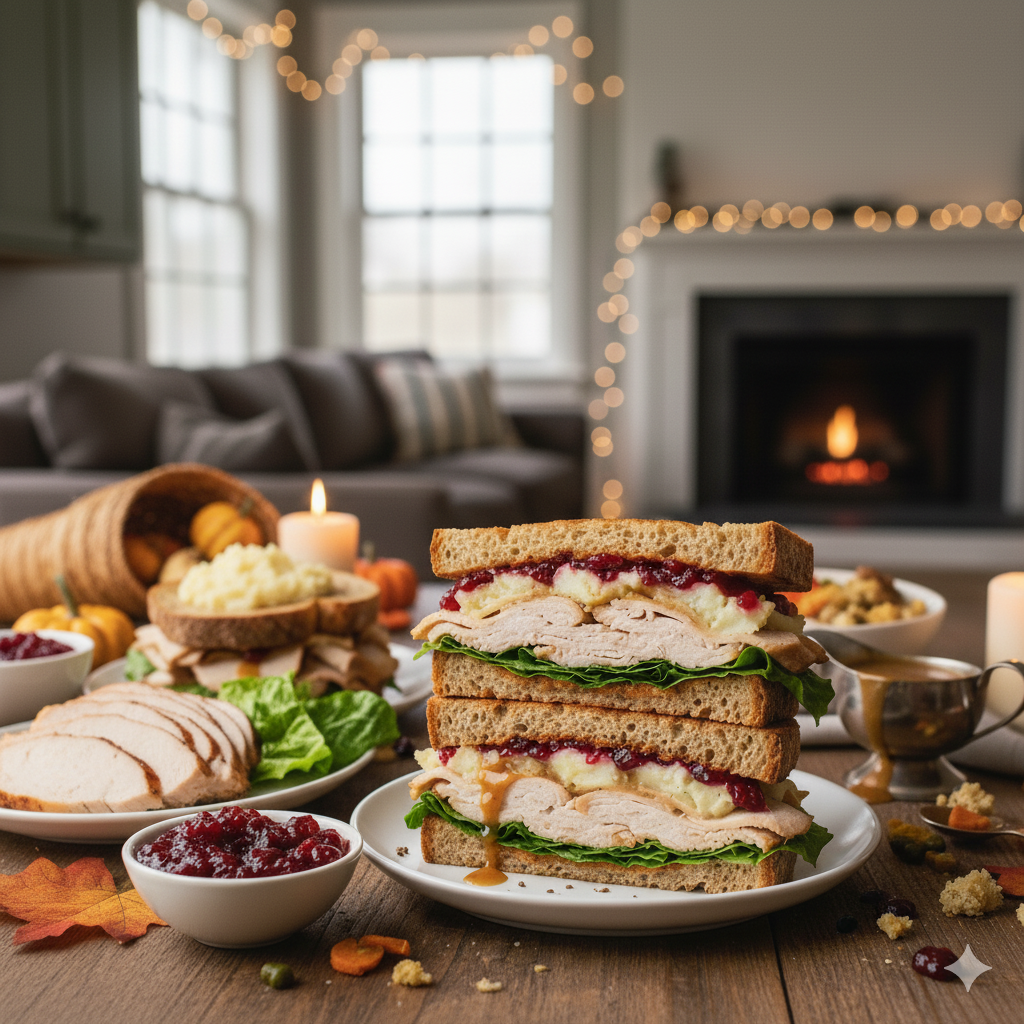 thanksgiving leftover turkey sandwiches 3