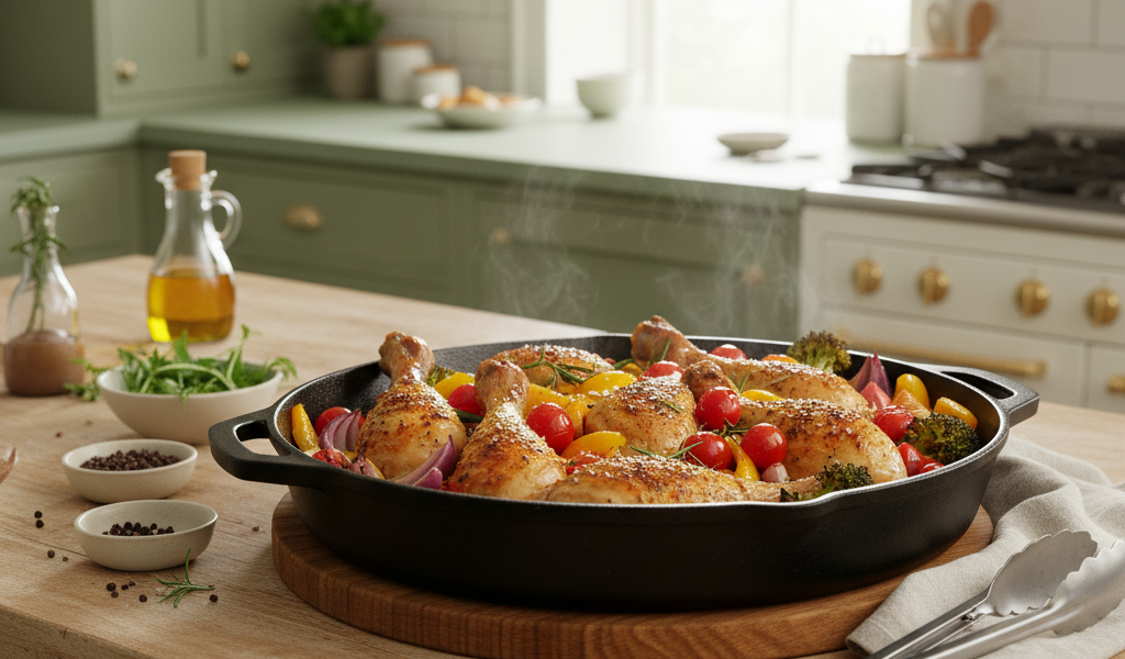 weeknight chicken & veggie roasting pan 3