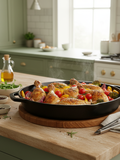 weeknight chicken & veggie roasting pan 3