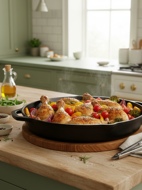 weeknight chicken & veggie roasting pan 3