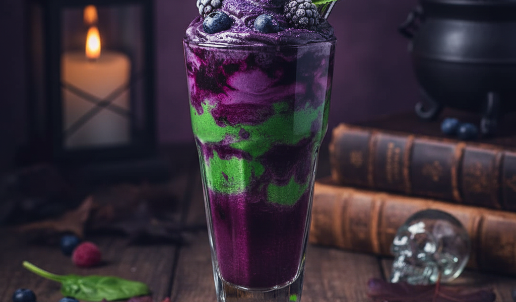 wicked purple green smoothie 1