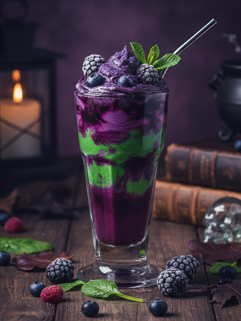 wicked purple green smoothie 1