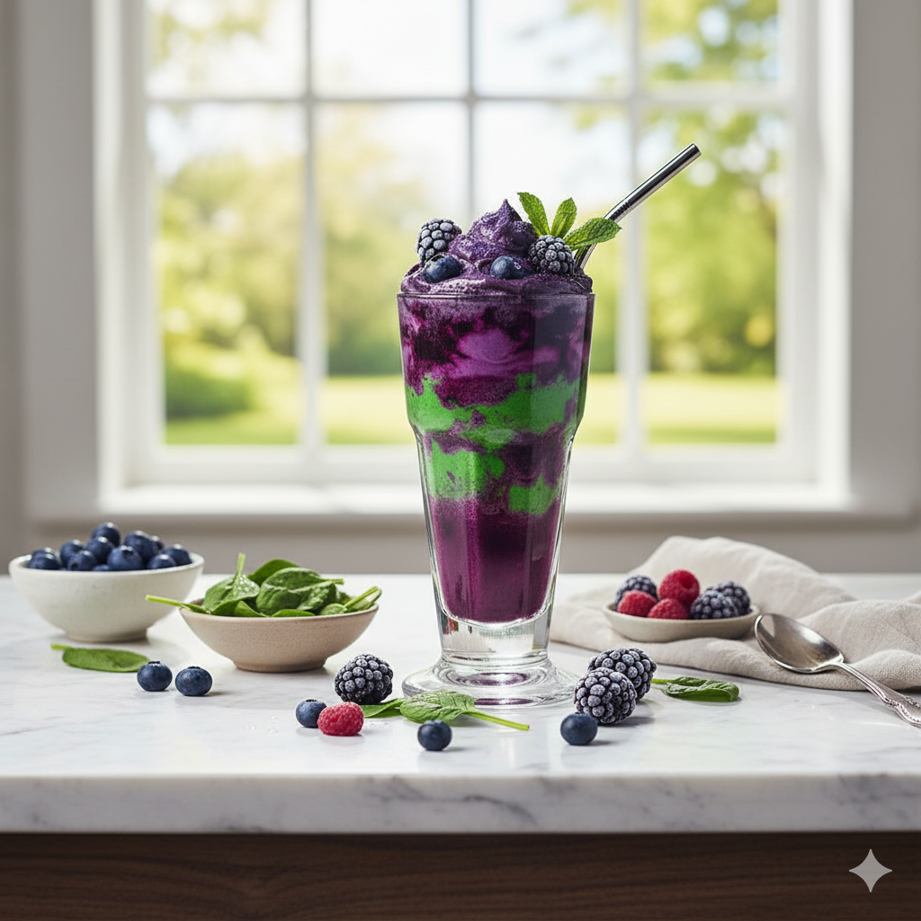 wicked purple green smoothie 2