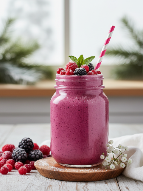 winter berry smoothie 3