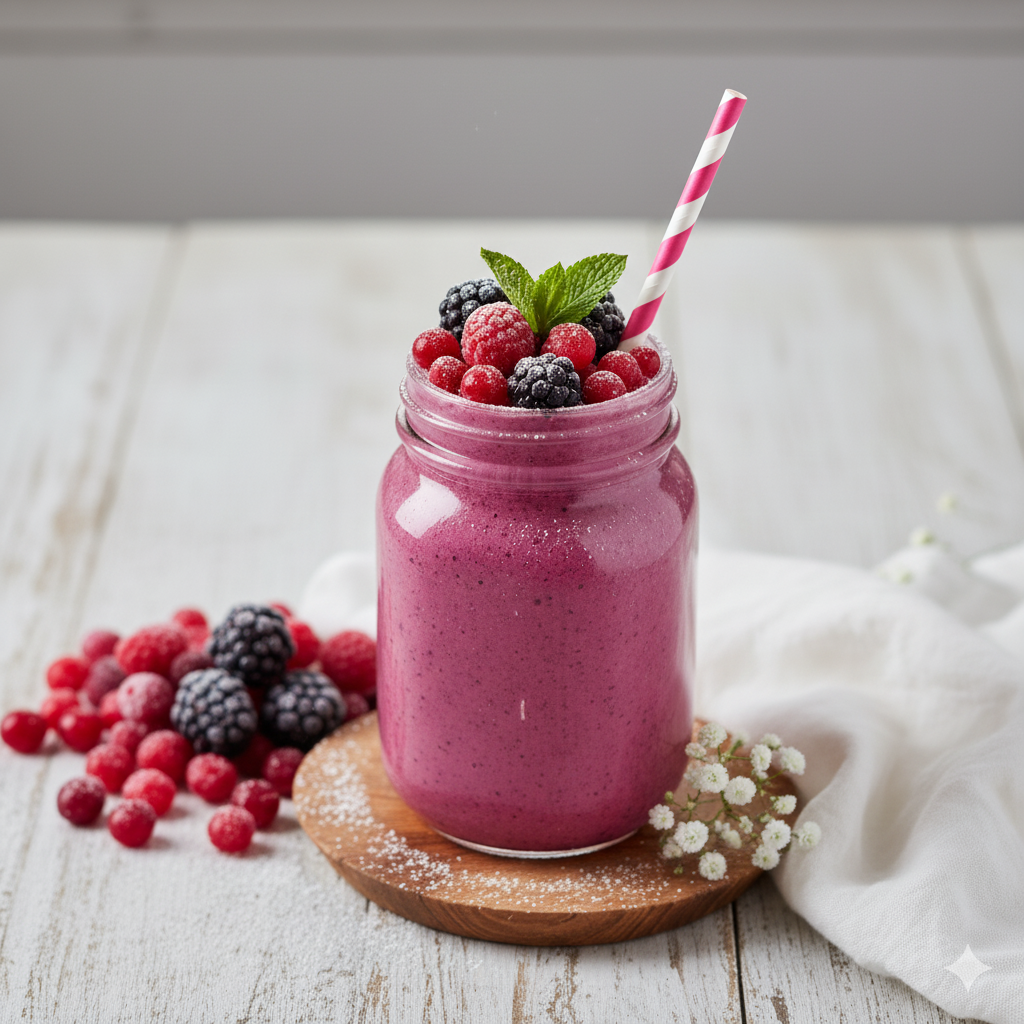 winter berry smoothie1
