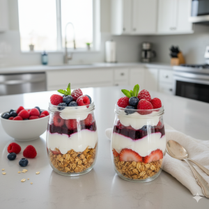 yogurt berry parfaits 3