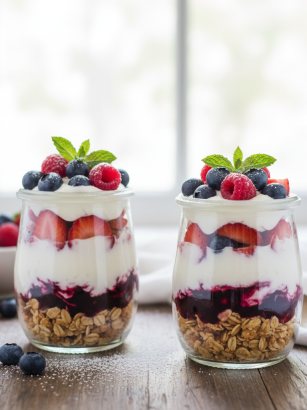 Easy Yogurt Berry Parfaits yogurt berry parfaits 4