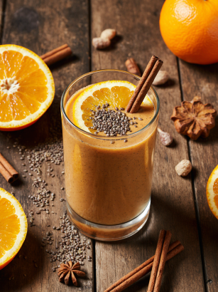Spiced Orange Immune Booster Smoothie spiced orange immune booster smoothie 1