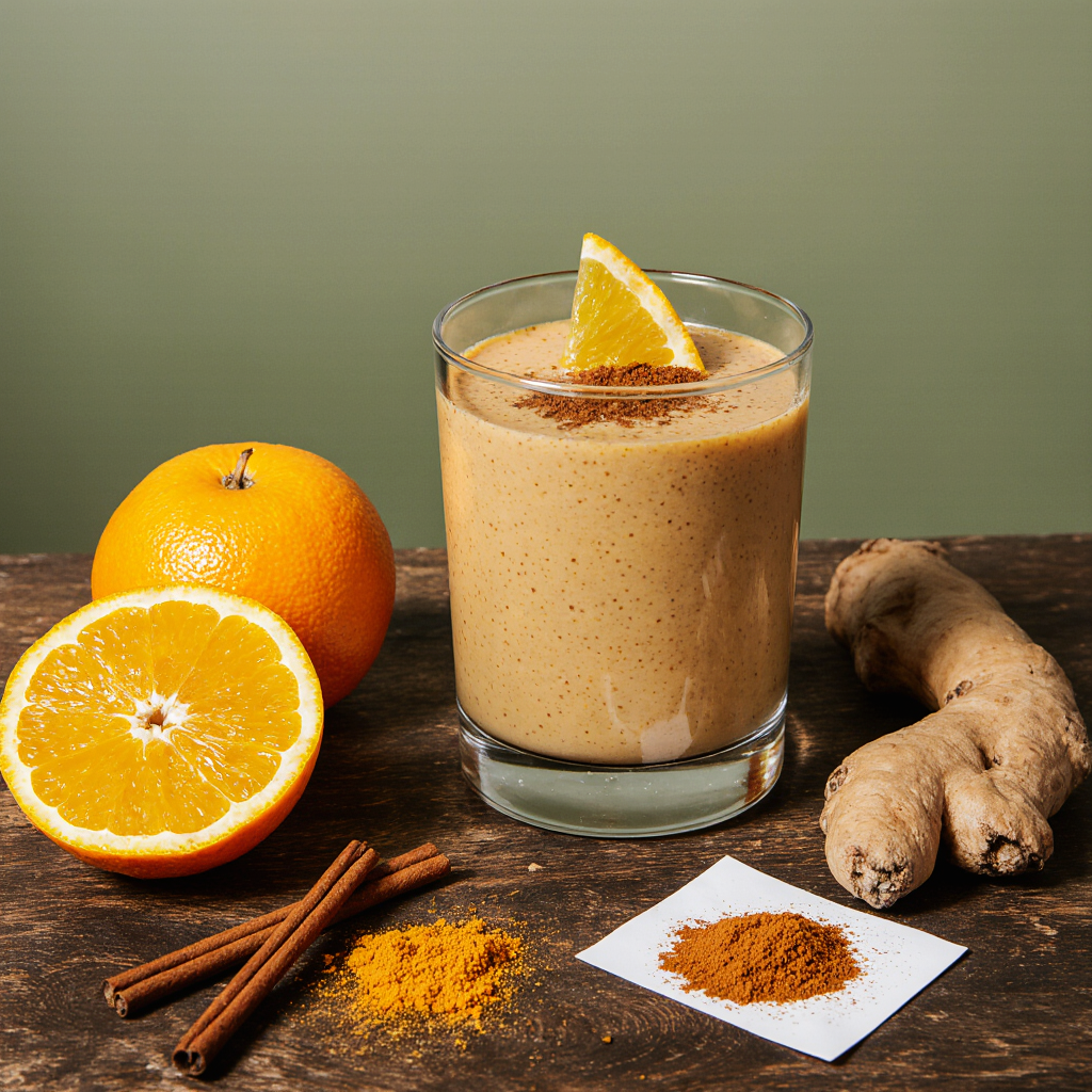 spiced orange immune booster smoothie 3
