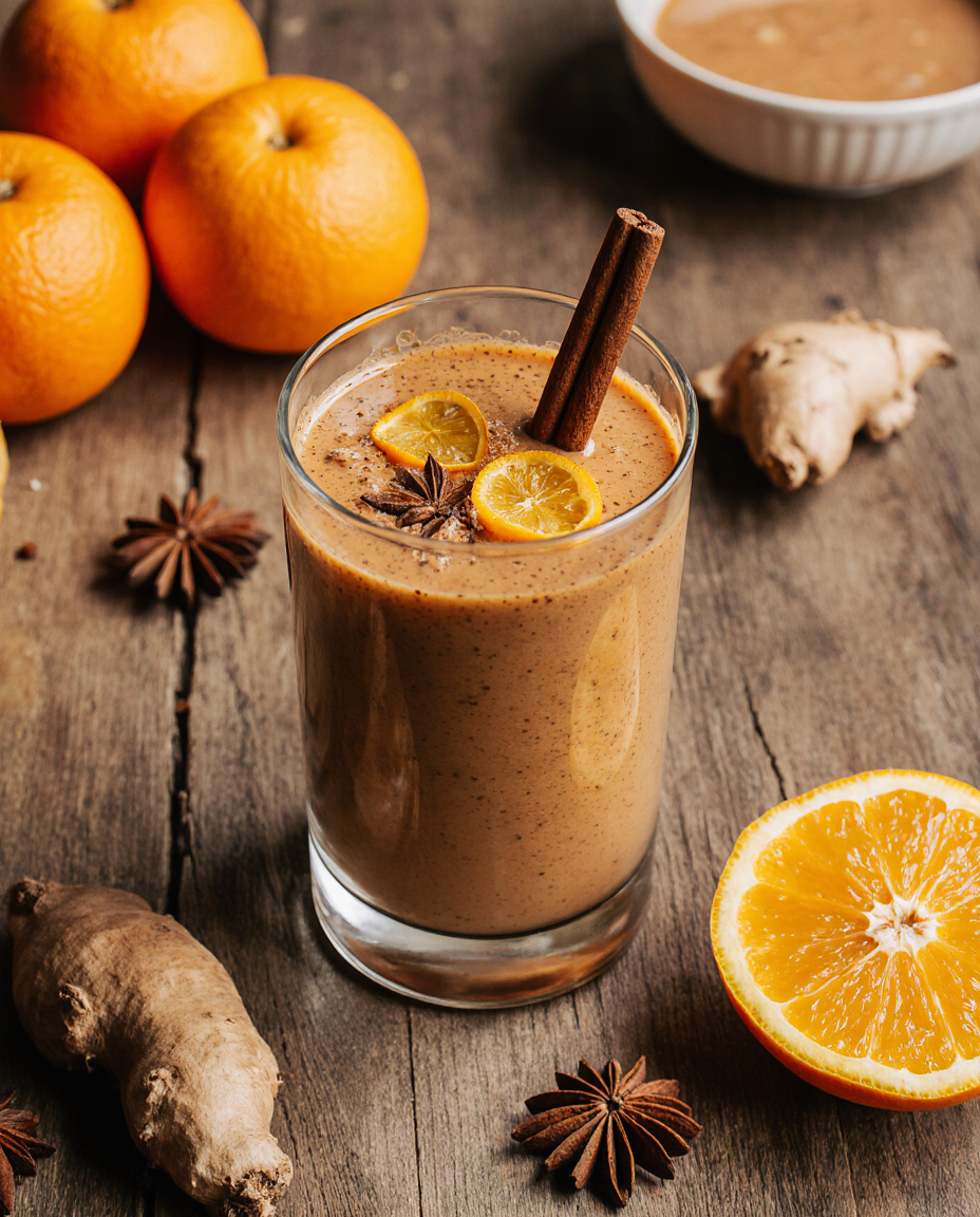 spiced orange immune booster smoothie